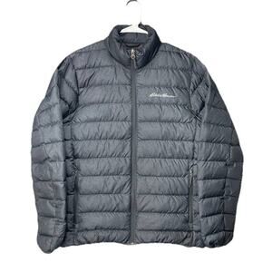 Eddie Bauer Men's CirrusLite Down Jacket ultralight Sz S‎ Gray PACKABLE Down 650
